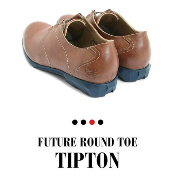 John Fluevog Mens tan Brown leather Future Tipton Laced Oxfords size 11 - Picture 3 of 7